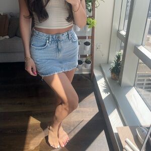 Zara Light Blue Jean Shorts